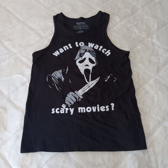 Ghost Face Scream Mens Tank Top - Picture 2 of 10